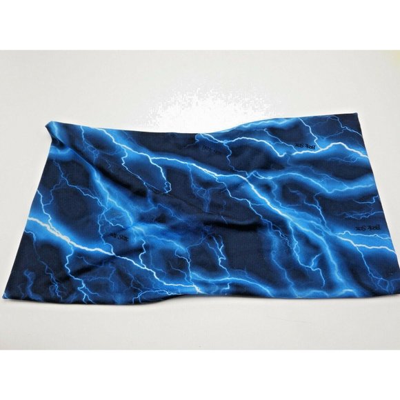 Jumbo BOOK SOX Stretchable Fabric Book Cover Blue Sky Lightning - Picture 1 of 2